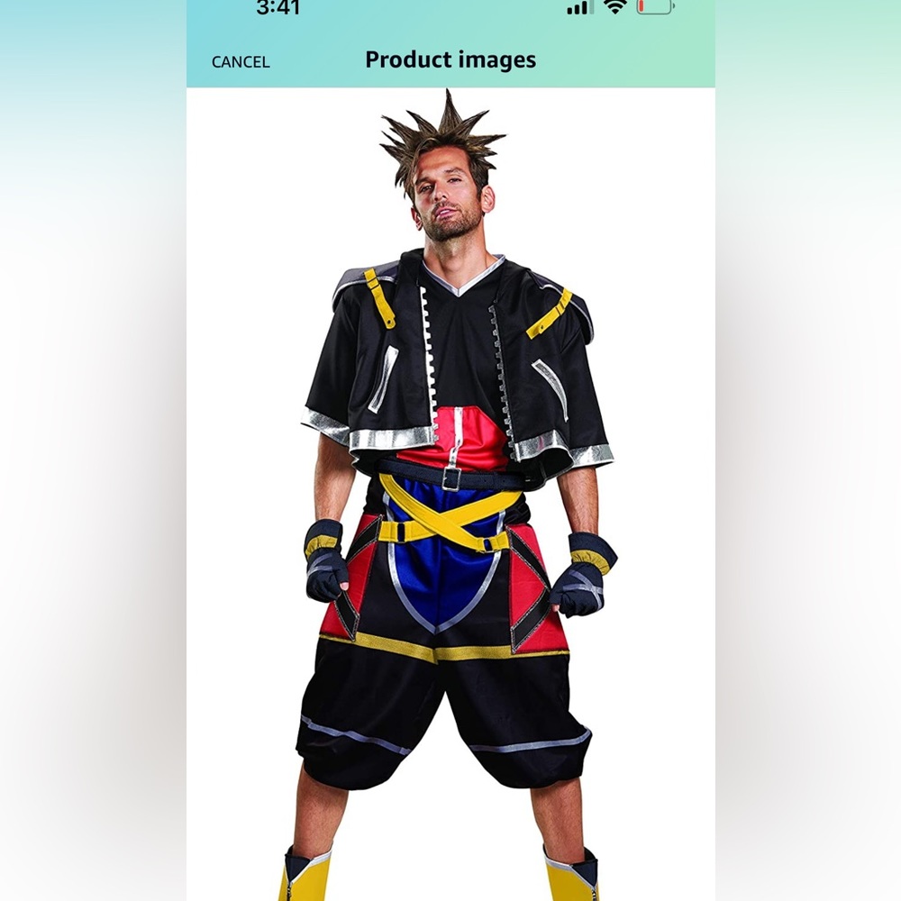 Kingdom Heart Adult XL Costume Wore Once for Comic Con